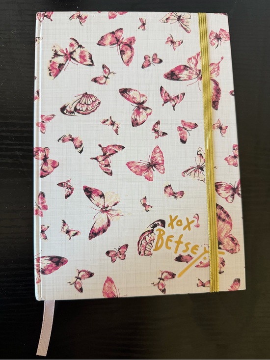 Betsey Johnson Other - Betsey Johnson XOXO Pink Butterfly Hardcover Notebook with Gold Accent